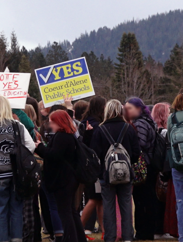 Levy protesters