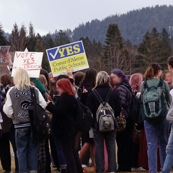 Levy protesters